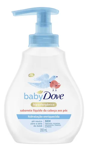 DOVE BABY JABON LIQUIDO DE LA CABEZA A LOS PIES X200ML